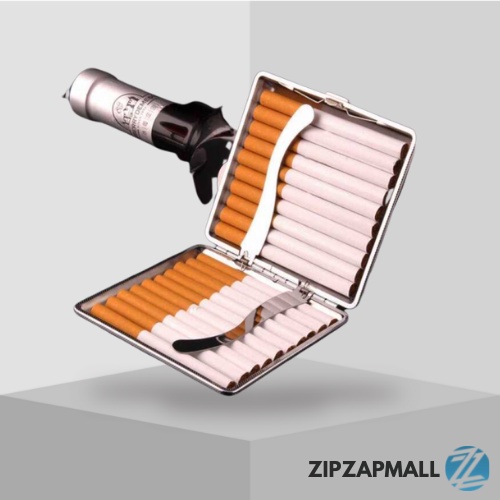 Kotak Bungkus Rokok Elegan Leather Case 12 Slot / Tempat Penyimpanan Case Wadah Kotak Rokok  Isi 20 Batang / Bungkus Roko Rokok Mild Murah / Wadah Rokok Keren  Akrilik / Tempat Rokok Kretek / Kotak Rokok Kulit Stainless Steel Polos Elegan Anti Air