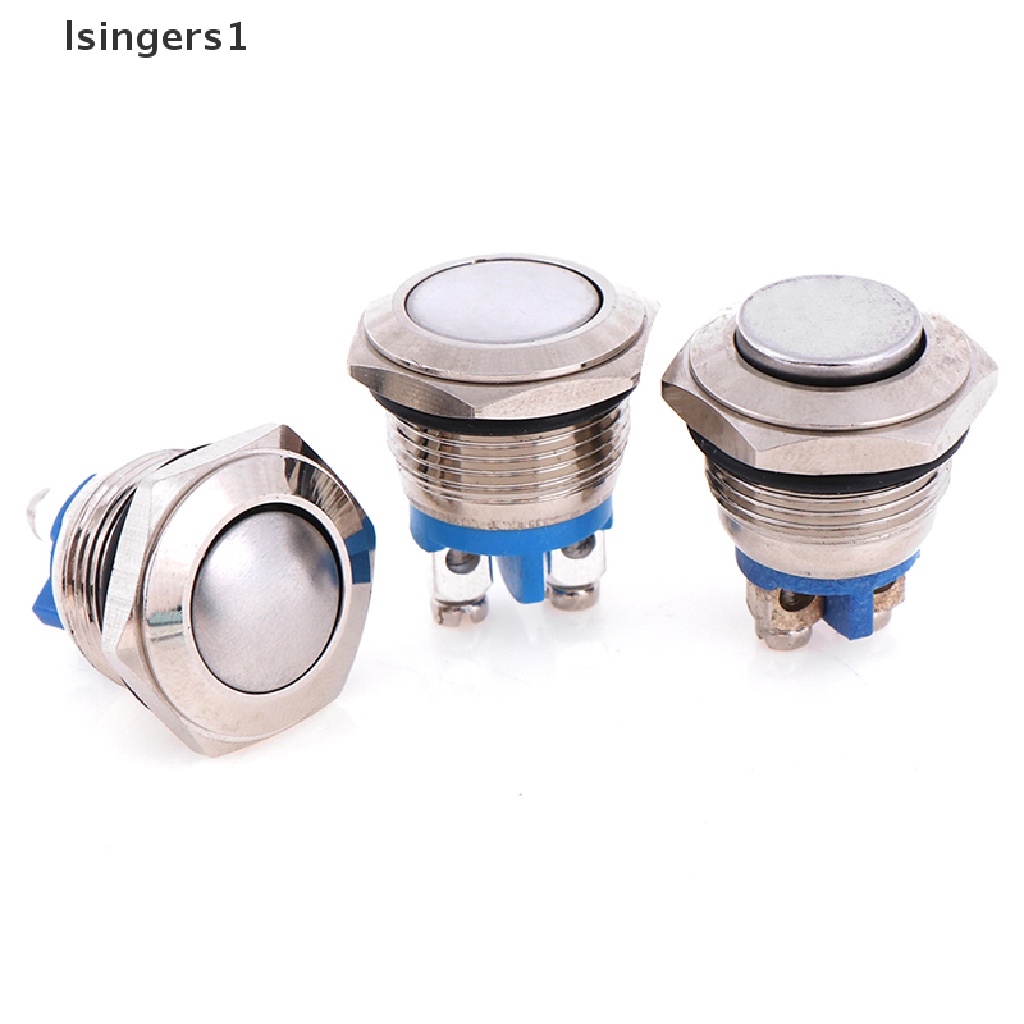 (lsingers1) Tombol Tekan Metal 16mm Tanpa Momentary reset