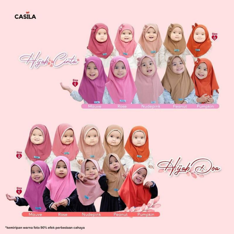 TERLARIS Jilbab Anak Hijab Cinta dan Doa Jersey Premium by Casila Hijab Murah Lucu Adem Unik