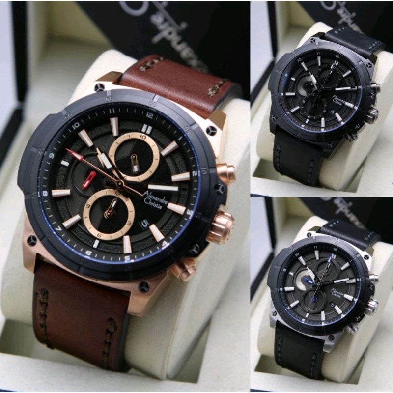 JAM TANGAN PRIA ORIGINAL ALEXANDRE CHRISTIE AC 6587 / AC6587 / 6587 GARANSI RESMI 1 TAHUN