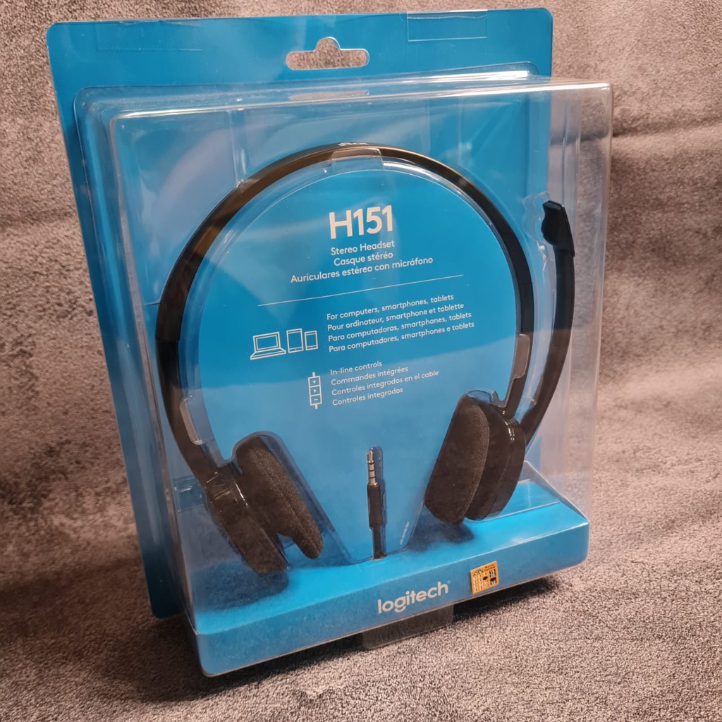 HEADSET LOGITECH H151 STEREO HEADSET with Microphone