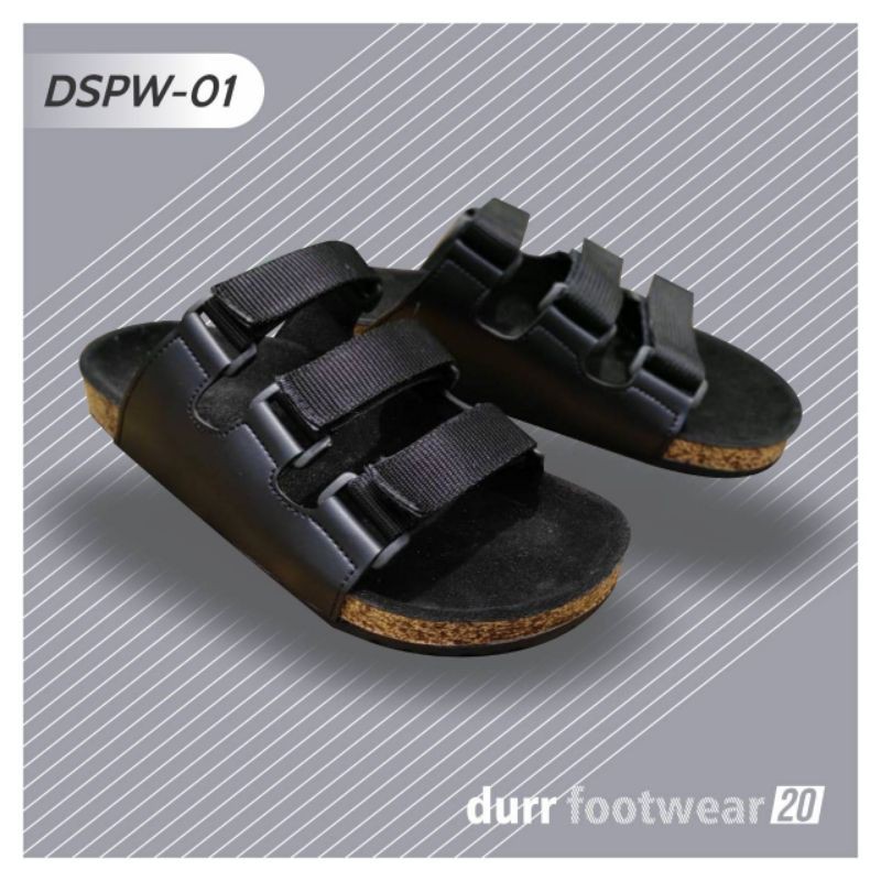 Sandal puyuh Pria Slide Original, Sandal durr footwear original handmade, sandal slide kulit