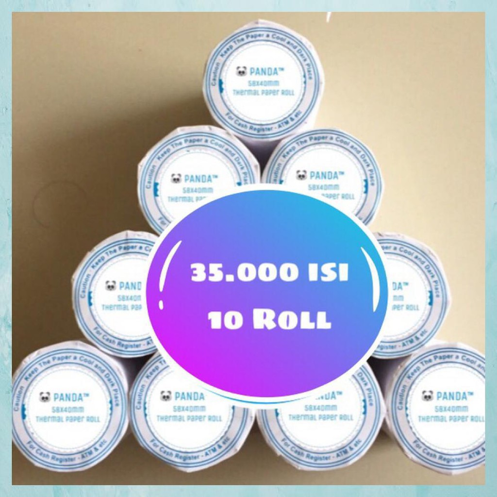 

Kertas Kasir Struk Paper Roll 58X40Mm Thermal Pos Receipt Printer