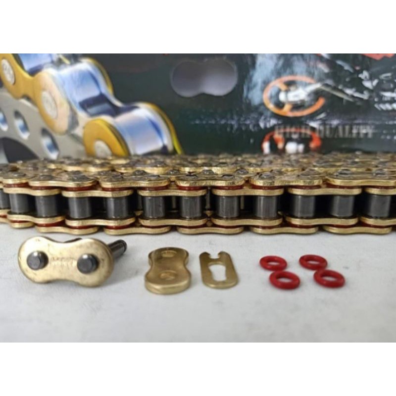 RANTAI RANTE XTREME 428HPO-130 (GOLD CHAIN O-RING) RANTAI O RING XTREME