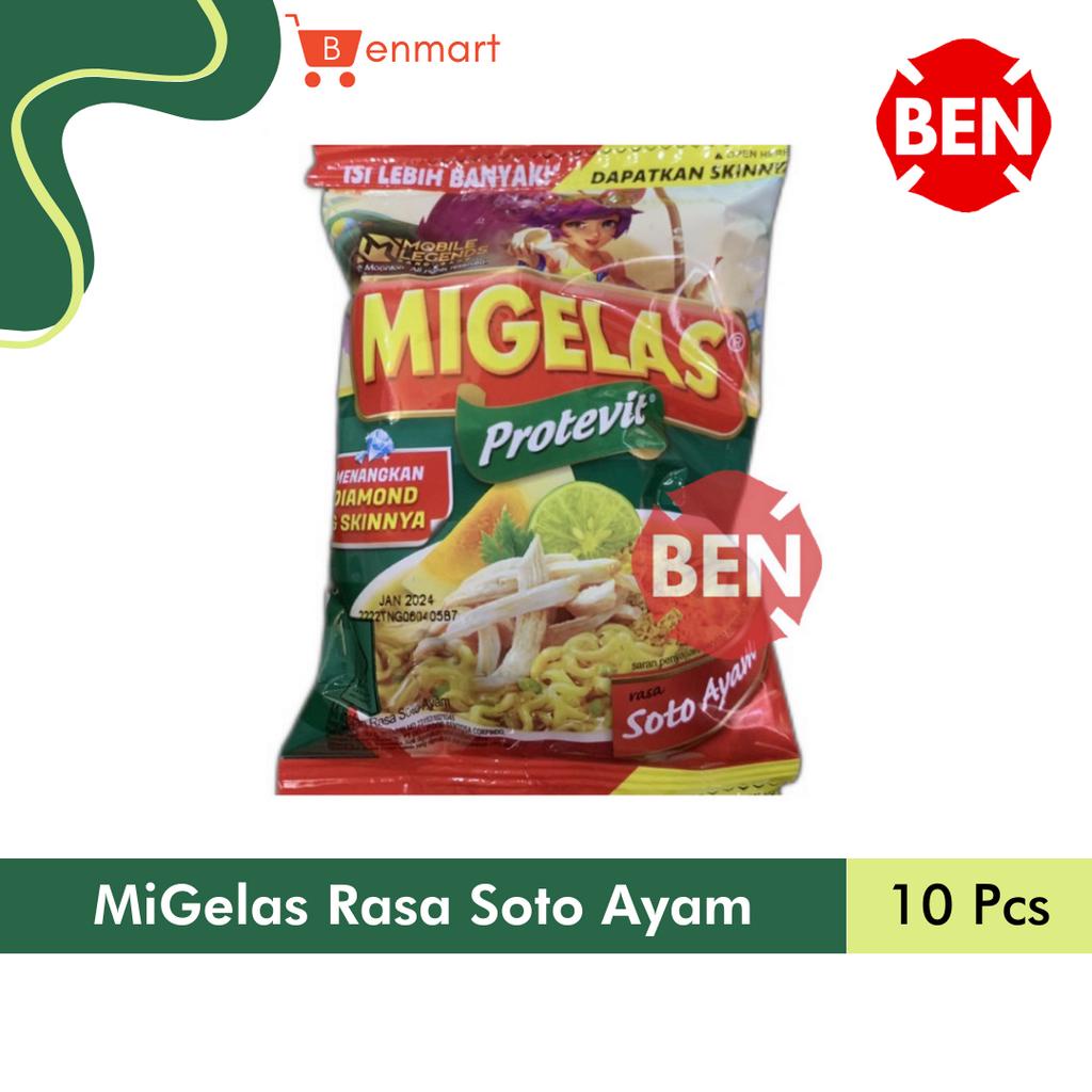 MIGELAS SOTO AYAM 1 Renceng 10 Pcs Mie Mi Gelas Instan Kuah Mayora Dus