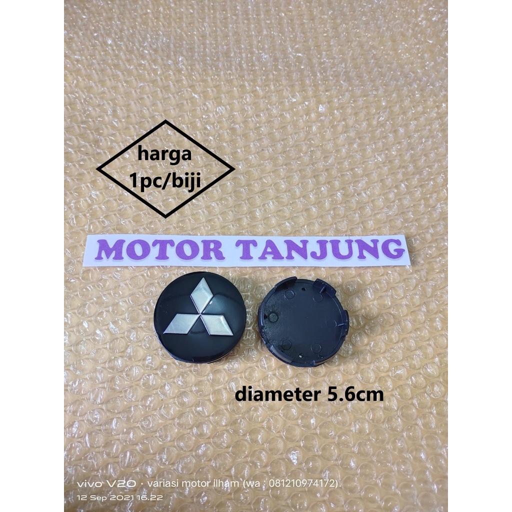 dop roda tutup velg as mitsubishi xpander pajero diameter 5.6cm