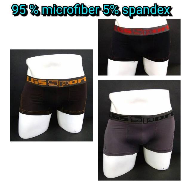 Celana Boxer Pria LGS  646 ISI 3Pcs|Celana Boxer LGS SPORT