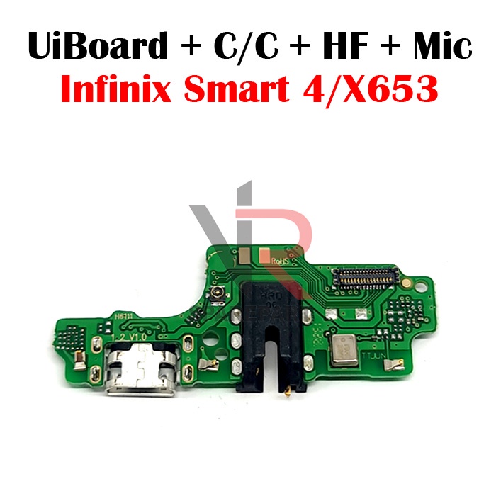 FLEXIBLE PAPAN CAS INFINIX SMART 4 / X653 PAPAN KONEKTOR CAS / CHARGER + HF + MIC