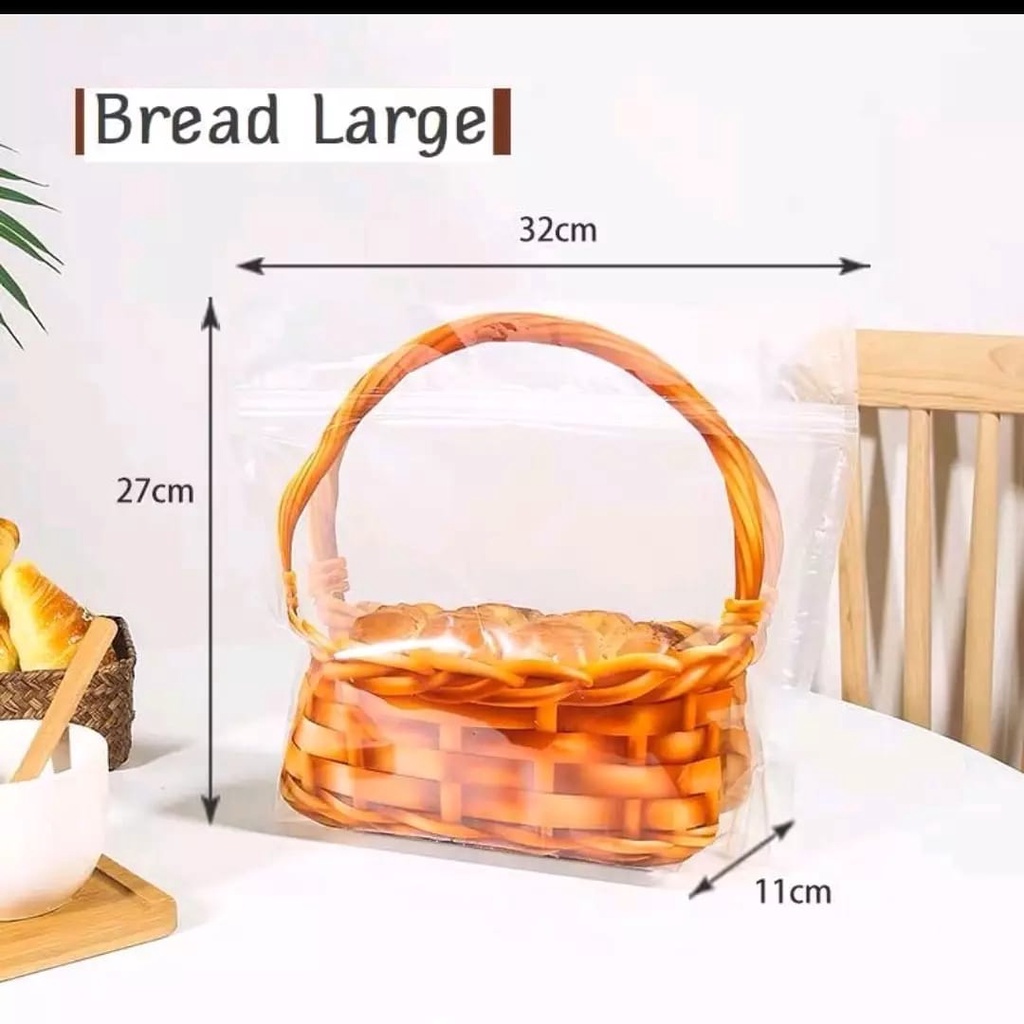 Plastik Roti Motif Keranjang isi 5 Pcs