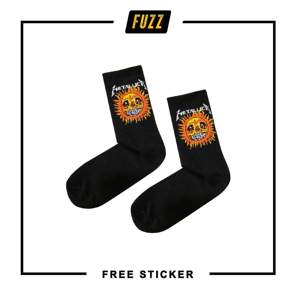 Kaos Kaki Band Metallica Socks Skate Old School Metal Rock Motif Cocok Untuk Kerja Dan Sekolah