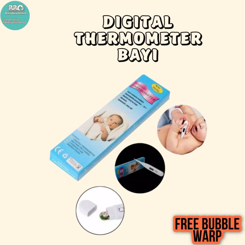 Alat Termometer Digital Pengukur Suhu Badan Bayi Anak Thermometer With Bepeer