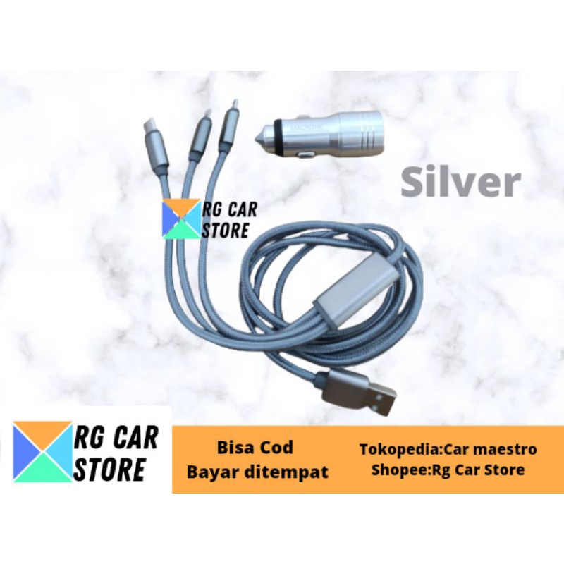 CHARGER  MOBIL 3in1 UNIVERSAL BRAND MACRONE ORIGINAL TAIWAN