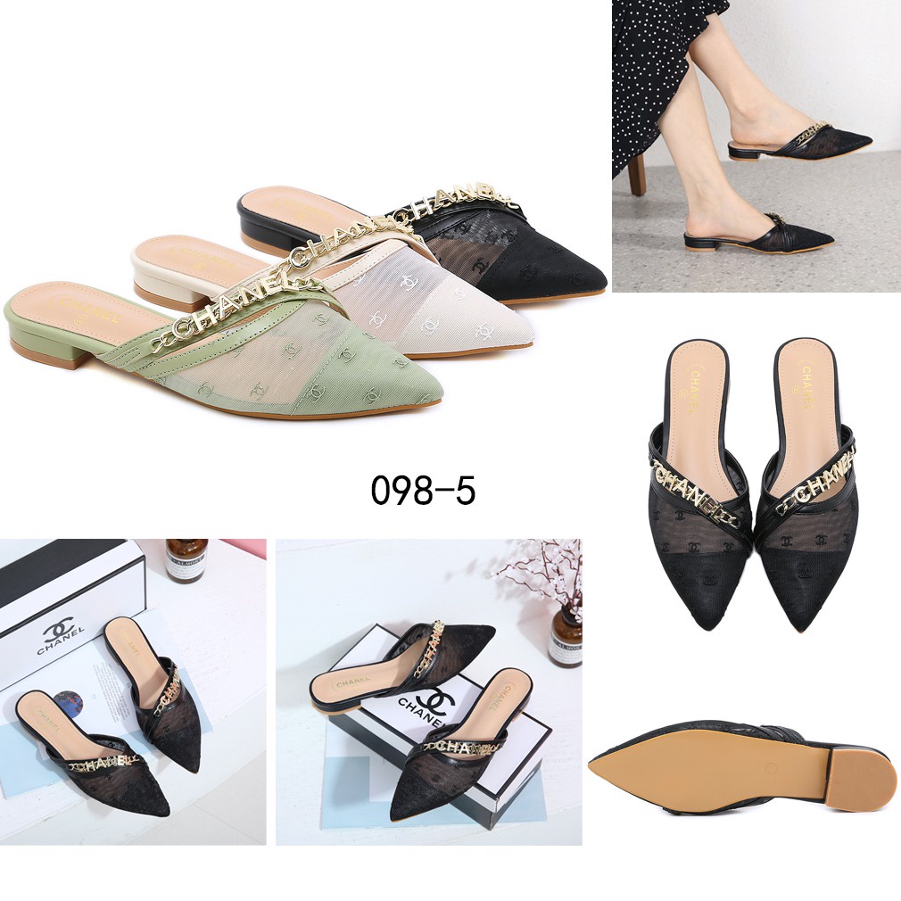 CH CC Mesh Flat Heel Shoes 098-5