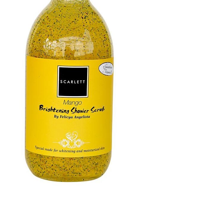 ➵ Scarlett Whitening Shower Scrub Scarlett Brightening Shower Scrub Lulur Scarlett Scarlett Pomegran