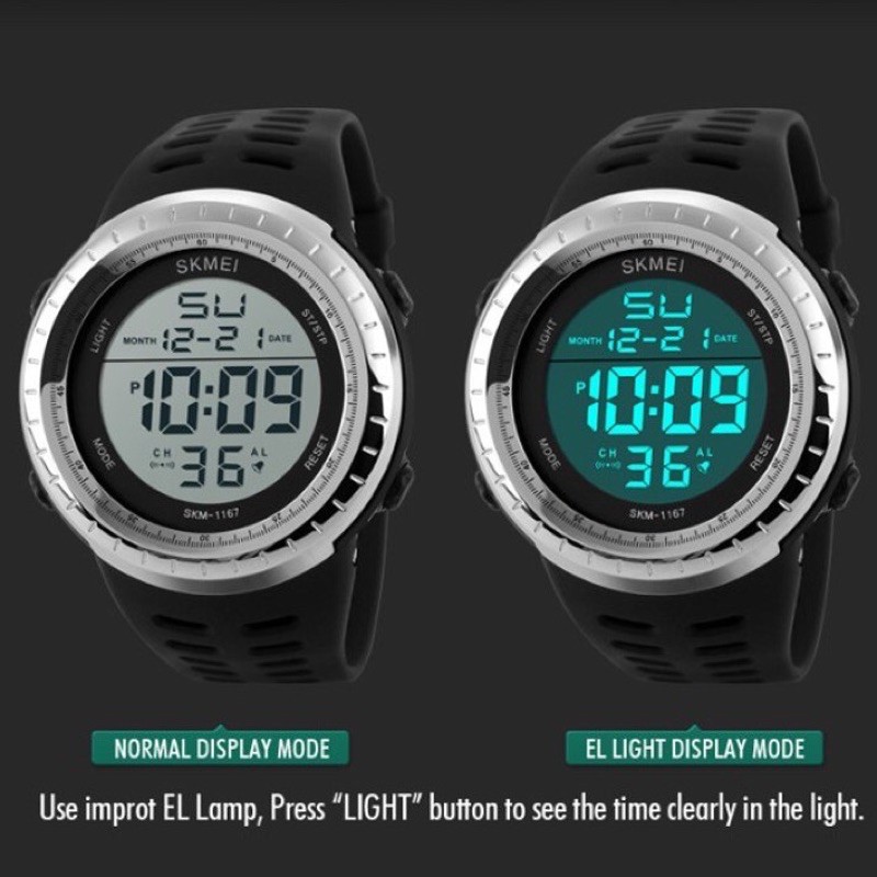 SKMEI 1167 Original / Jam Tangan Pria Sport / Jam Tangan Digital LED Anti Air / Skmei ORIGINAL