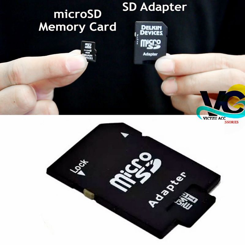 Adapter Micro SD to SD Card Adaptor MicroSD SDHC SDXC Laptop Kamera Card Reader