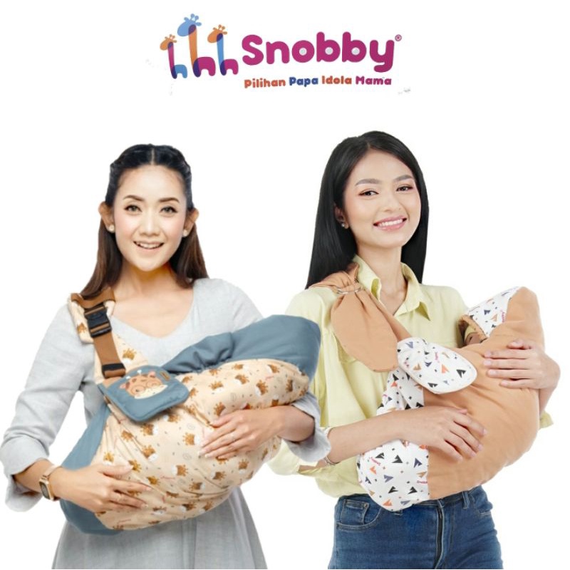 Snobby Gendongan Samping Bayi Topi Squirrel | Twiza | Mayka | Summit | Flamingo SNI Gendongan Snobby