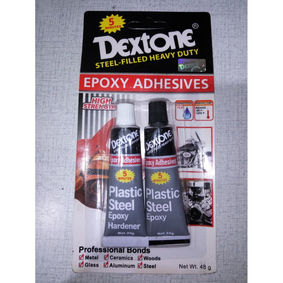 

DEXTONE LEM PLASTIK STEEL 5 MENIT