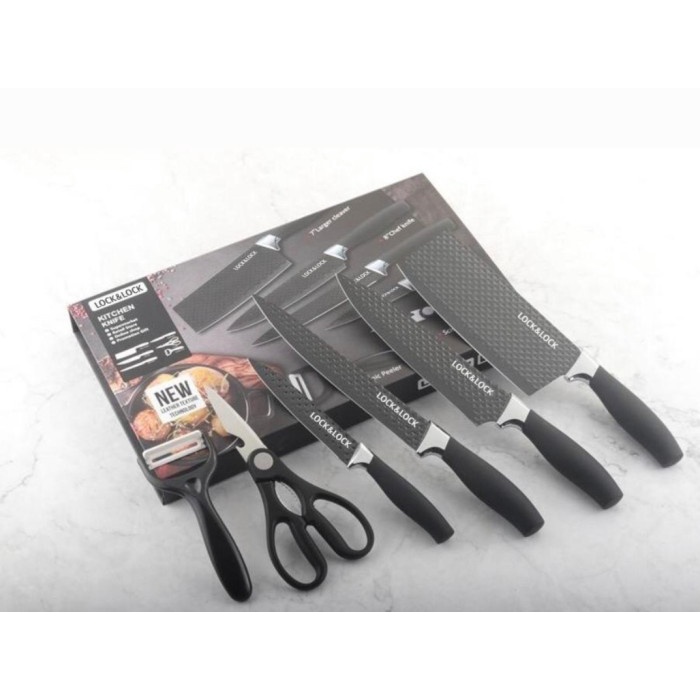 TERBARU LOCK N LOCK PREMIUM ORIGINAL PISAU DAPUR SET KITCHEN KNIFE SET