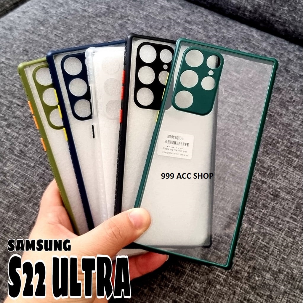 SAMSUNG S21 FE S22 S22+ S22 ULTRA CASE MIQILIN UME HARDCASE MICHELIN COMBO CLEAR FUZE KACA TRANSPARAN HARD CASING PROTECT CAMERA COVER PELINDUNG KAMERA S22 PLUS