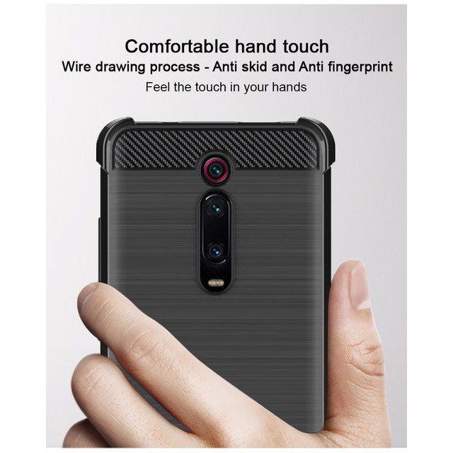 Xiaomi Redmi K20 / K20 Pro Mi 9T Soft Case Brushed Carbon Anti Knock