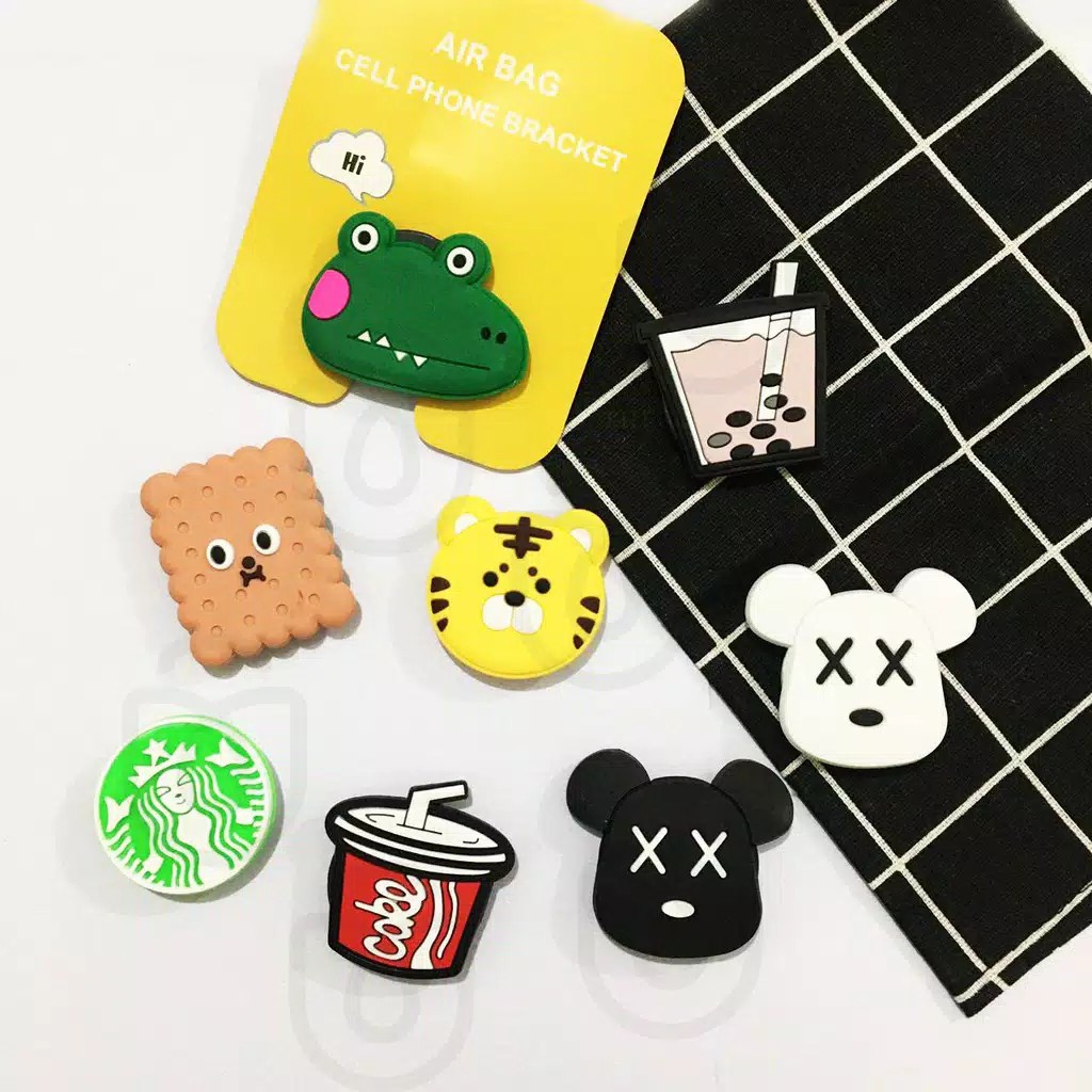 Albama - Pop Socket Karakter 3D / Pop Socket Hp / Tempelan Hp Karakter / Penyangga Hp