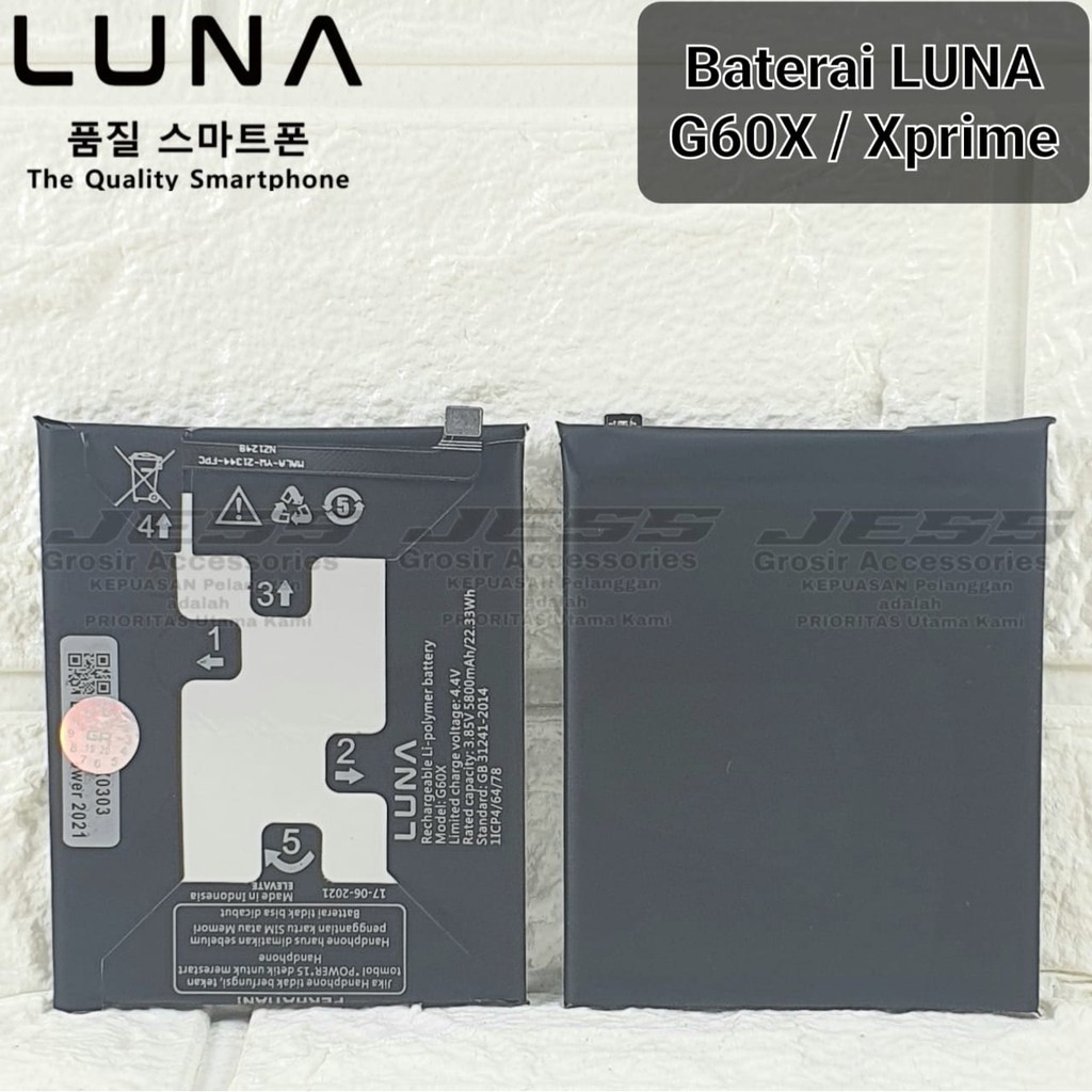 Baterai Original LUNA G60X / XPrime Battery Batre Original LUNA G60X / X PRIME