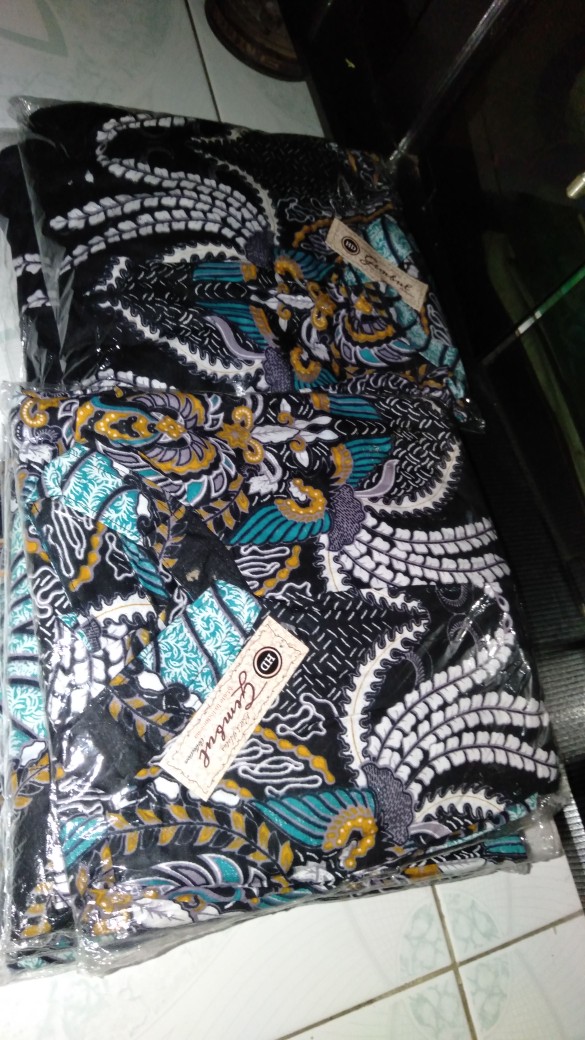 Family Set Batik Couple Delima Gamis Sogan Batika Cendrawasih  #19 Couple Asmiranda