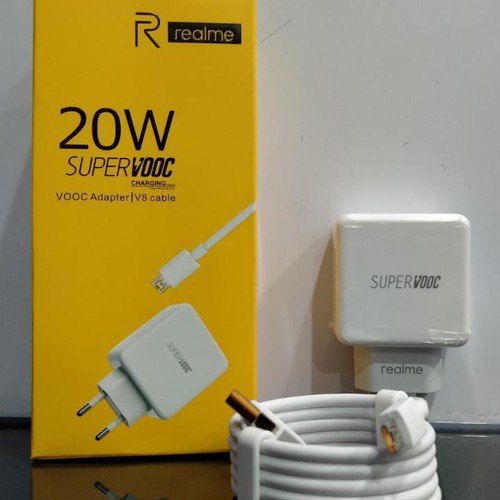 CHARGER REALME SUPER VOOC ADAPTER 30 WATT TYPE C USB / 20 WATT MICRO USB