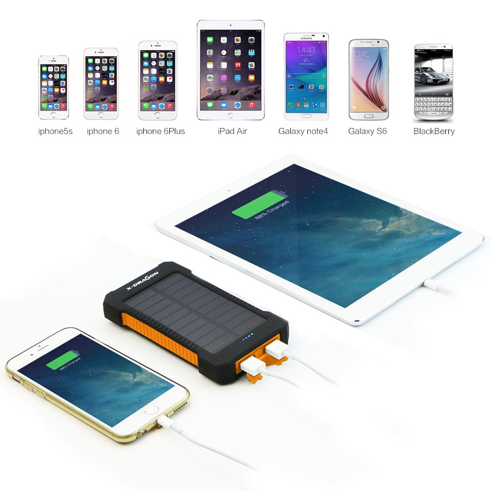 50000mAh Power Bank Solar Powerbank Multifungsi  Portabel Berkapasitas Besar PowerBank Solar