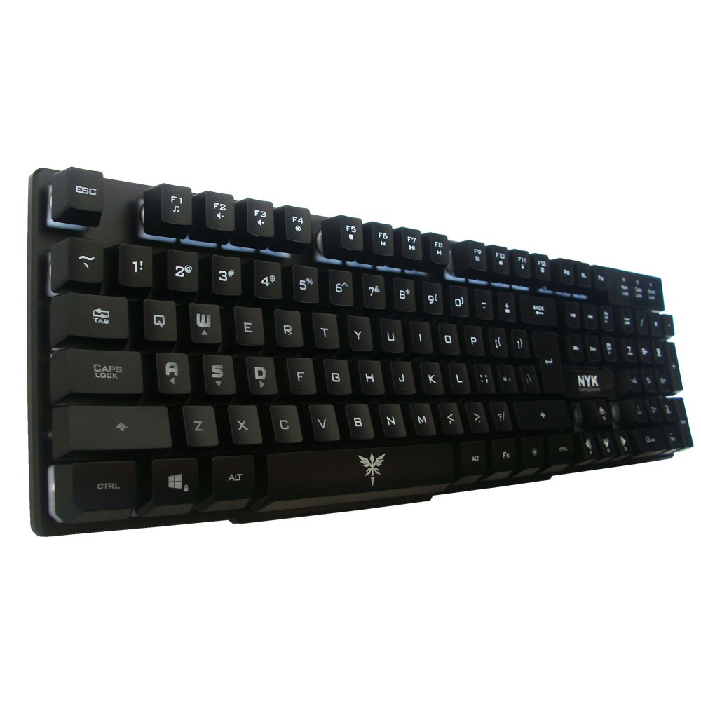 Trend-NYK K-02 Semi Mechanical Keyboard Gaming Free Kabel OTG - Hitam