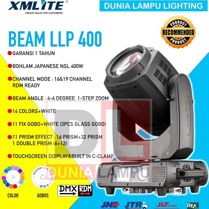 BISA BAYAR DITEMPAT Moving head beam 400 lampu sorot panggung studio lighting MURAH HEMAT Kode 1037