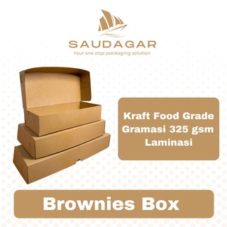 Box kotak brownies / dus brownis / kue/ cookies / molen / martabak