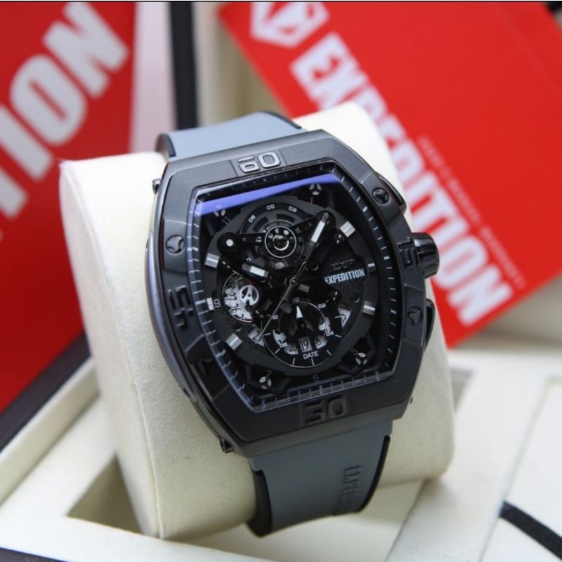 Jam Tangan Expedition EXP E 6800 Pria / E6800 M Grey Original