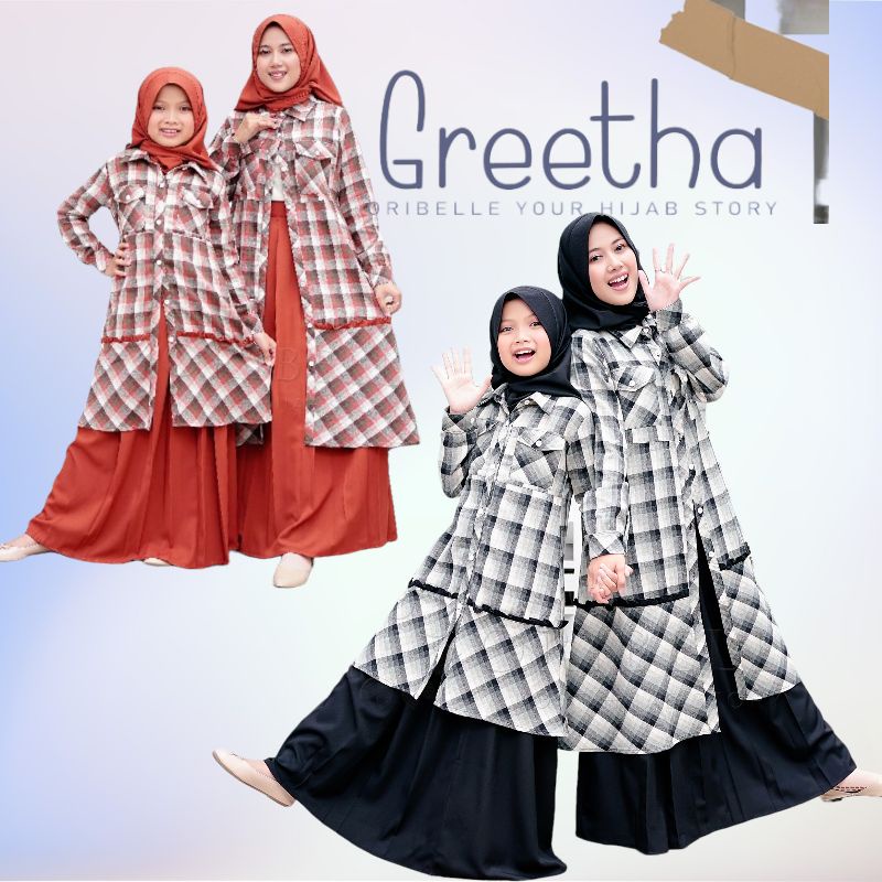 GREETHA BY ORIBELLE  || TUNIK SET HIJAB &amp; OUTER