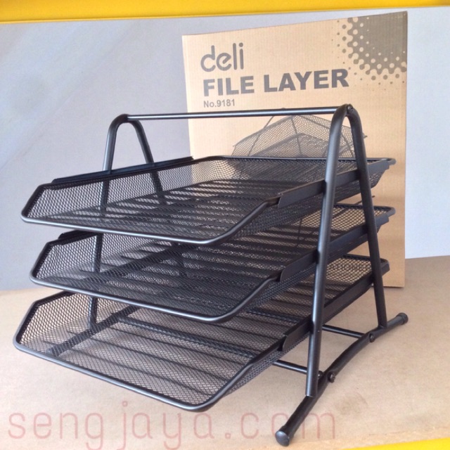 

Letter Tray / File Layer 3 Tier Black 9181