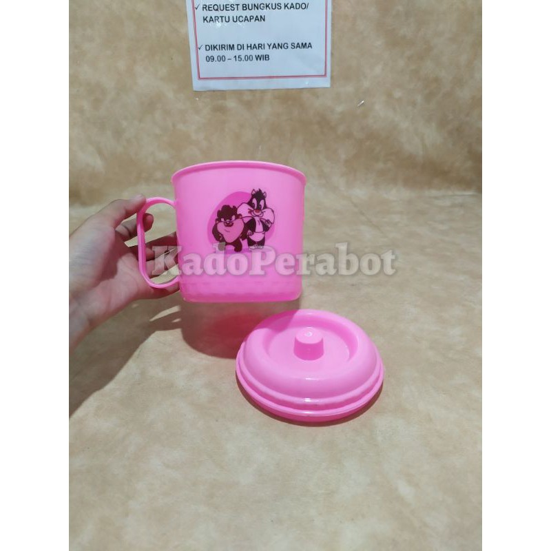 gelas mug warna plastik - mug plastik jumbo - cangkir plastik jumbo