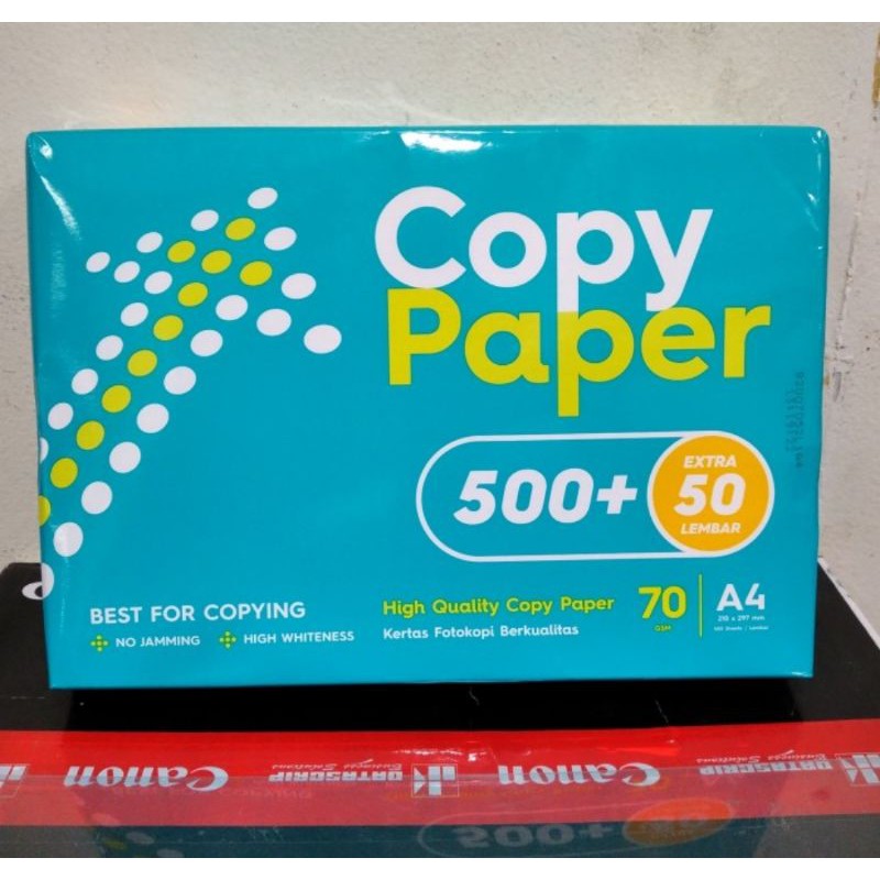 HVS Copy Paper 70gsm A4 isi 550 lembar