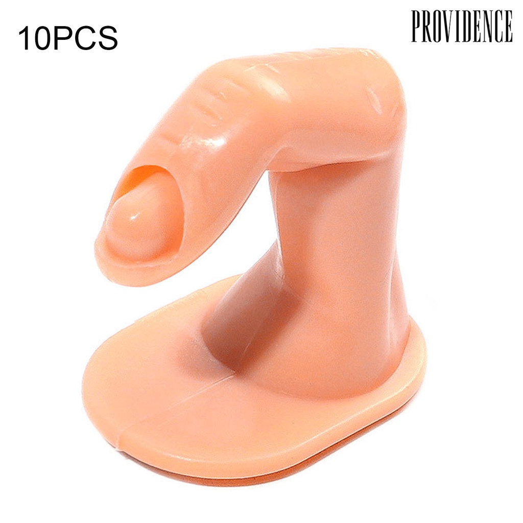 Providence 10Pcs Nail Art Training Fake Finger Tips Practices Display Tools without Nails