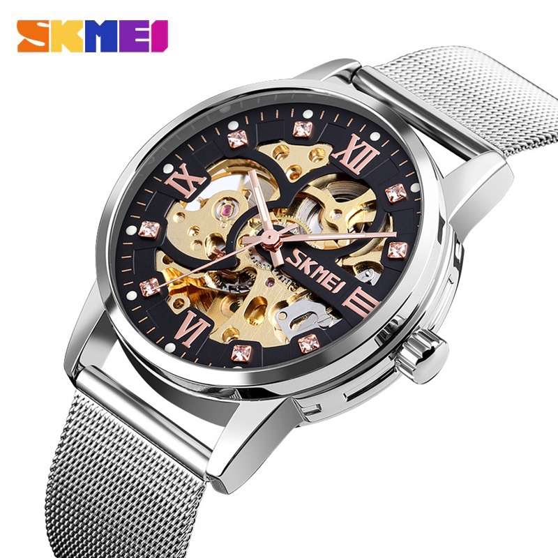 SKMEI 9199 Jam Tangan Pria Otomatis Automatic Rantai Pasir WK-SBY