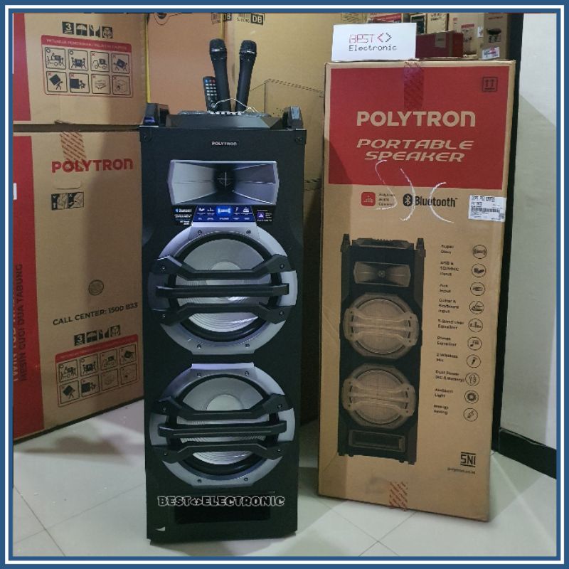 SPEAKER AKTIF POLYTRON PTS 12KS25 PTS12KS25 12KF25 PTS12KF25 12K25 BLUETOOTH