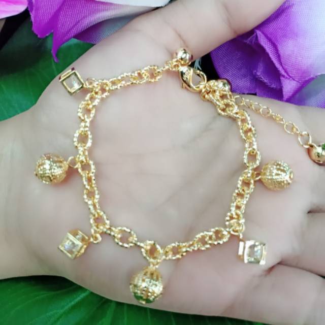 Gelang Tangan Rantai Dan Dadu