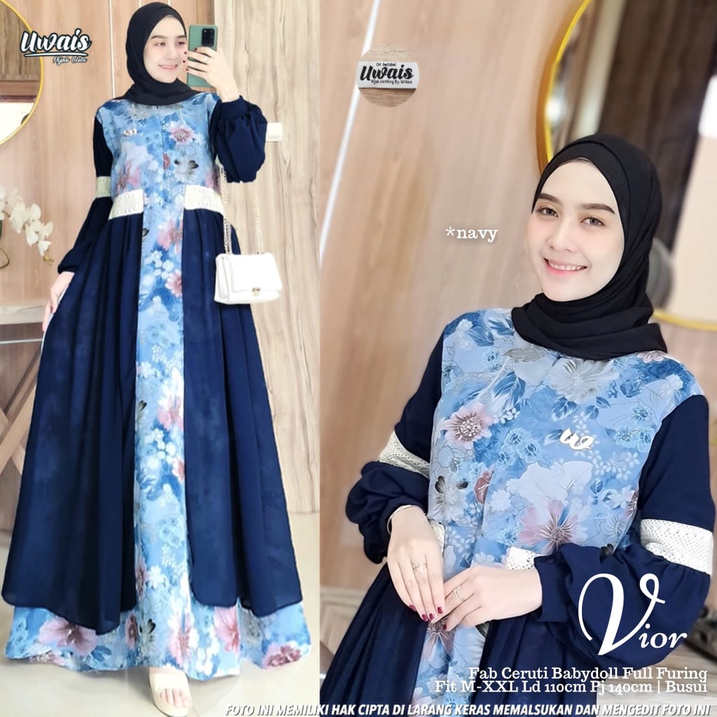 VIOR GAMIS UWAIS ORIGINAL TERBARU Gamis Remaja Terbaru Premium Jumbo