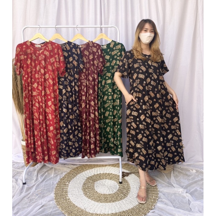 daster batik, daster huza, daster klok huza