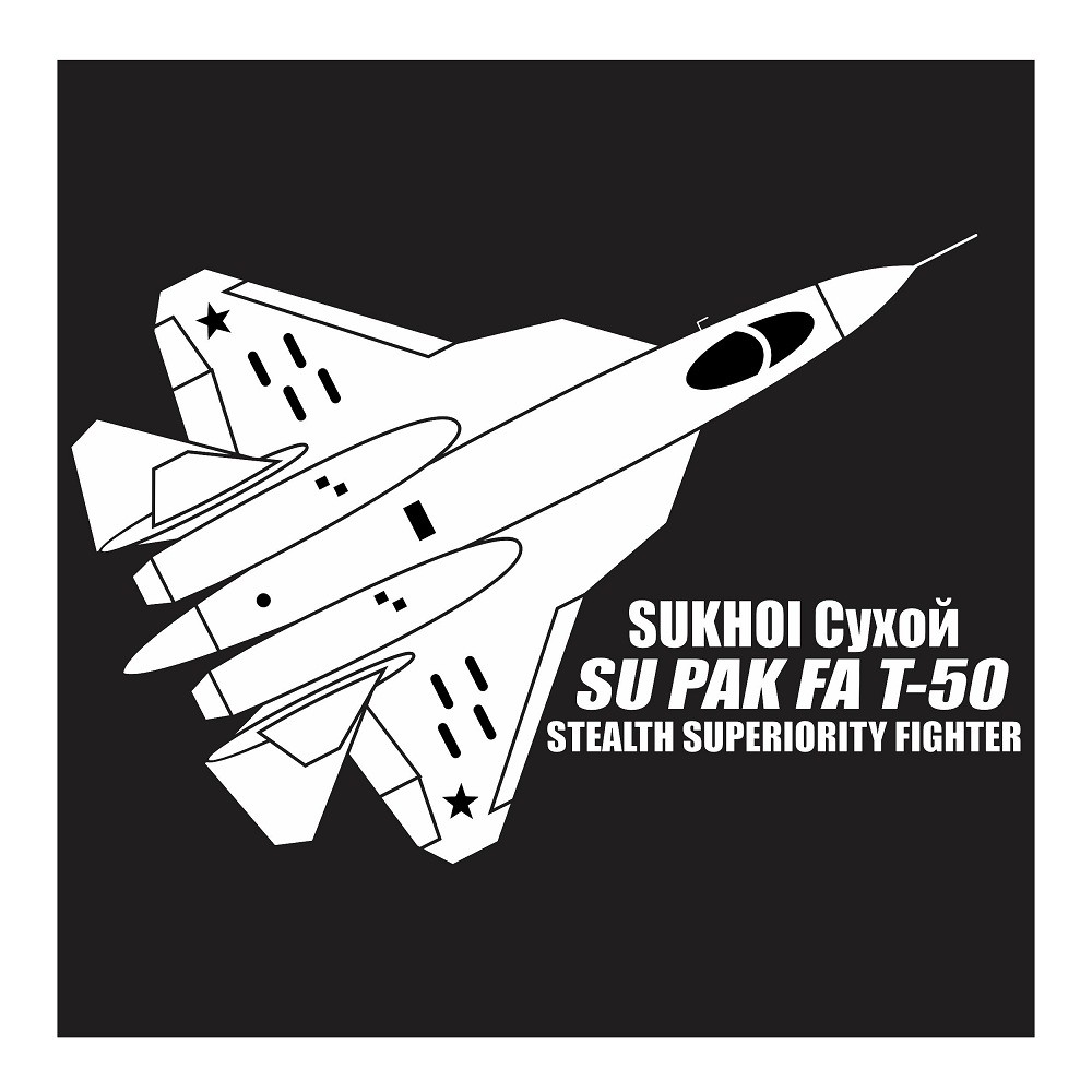 

Sukhoi SU PAK FA T-50, Cutting Sticker