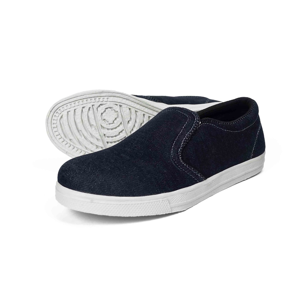 Sepatu Slip On Pria Casual Murah Original Sepatu Pria Virale SC-01 NAVY