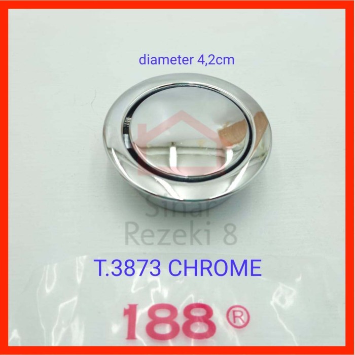 Handle Tarikan Tanam Bulat Ring Knob Laci Lemari Tanam Minimalis Kilap Hitam Black 3873