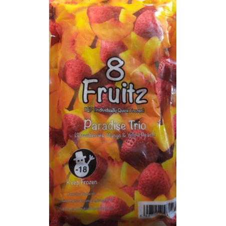

Imported IQF Paradise Trio ( Strawberry Mango Peach ) buah beku / frozen fruit