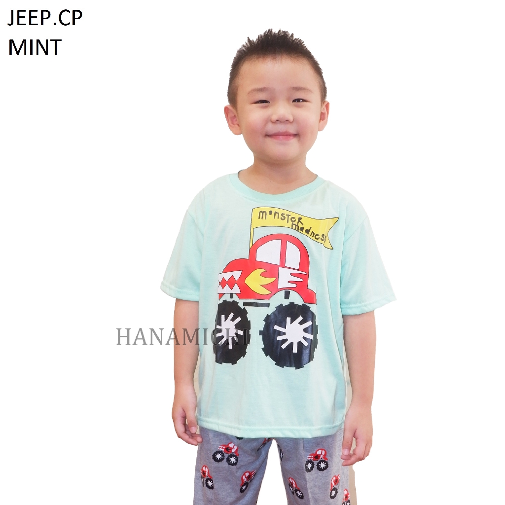 Hanamichi JEEP.CP Baju Tidur Anak Lengan Pendek