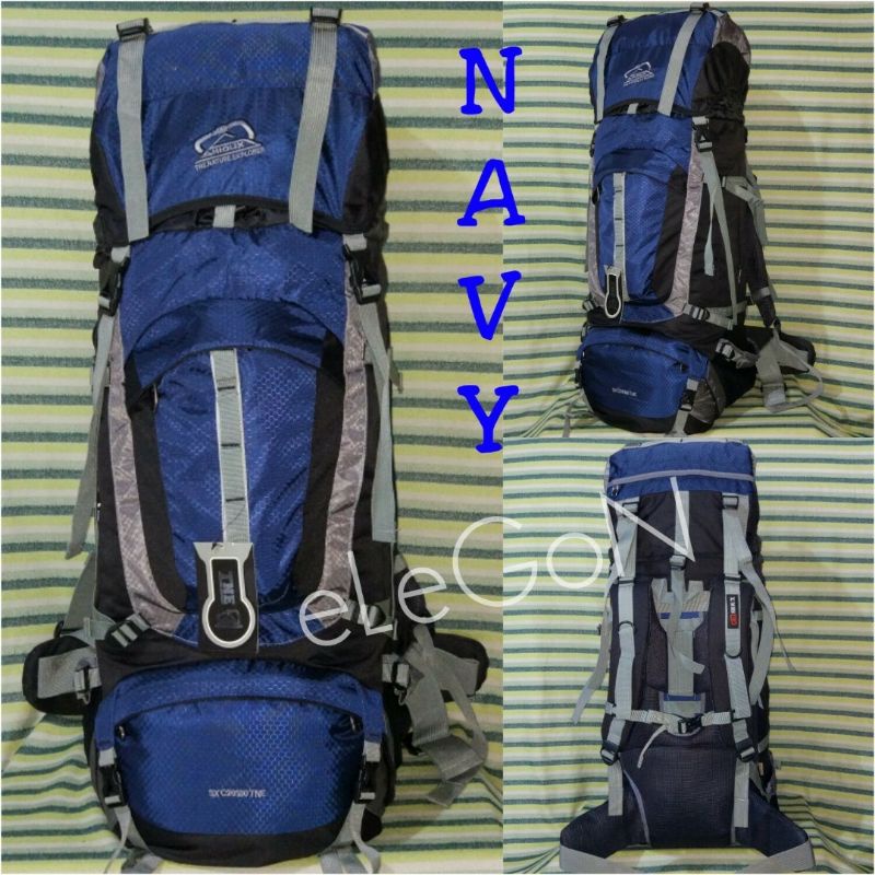 Carrier Tas Gunung Keril Sioux 100L Navy/Dongker Original Sioux 100 Liter